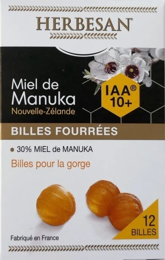 Miel de Manuka, billes fourrées