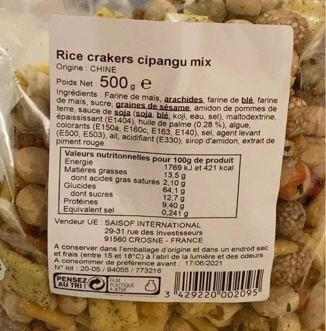 Rice crakers cipangu mix
