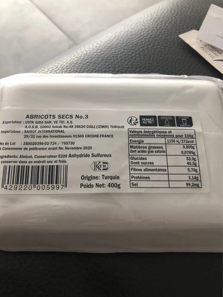 Abricots secs n 3