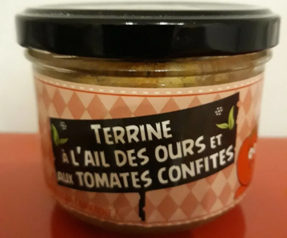 Terrine à  l ail des Ours et aux tomates confites