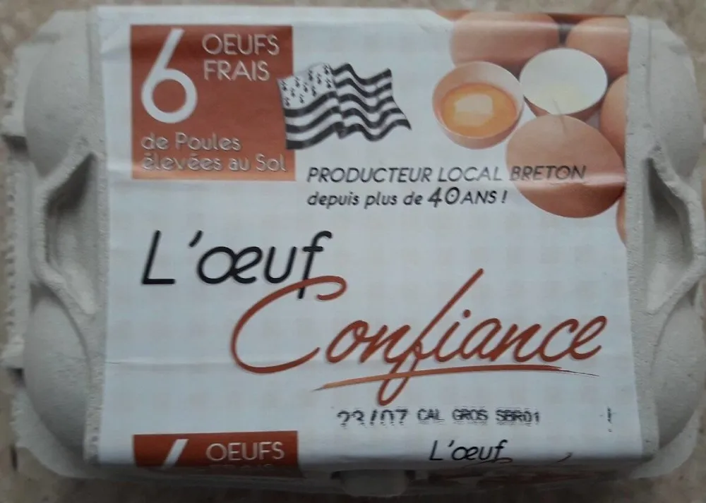 Oeufs De Poule Confiance Frais, Gros x6