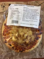 Pizza fromages poulet epice