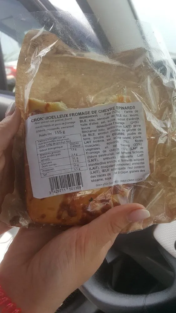 Crok moelleux fromage chèvre épinards
