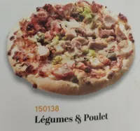 Pizza légumes poulet
