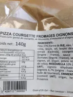 Pizza courgette fromages oignons