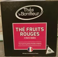 Thés fruits rouges 4 fruits rouges