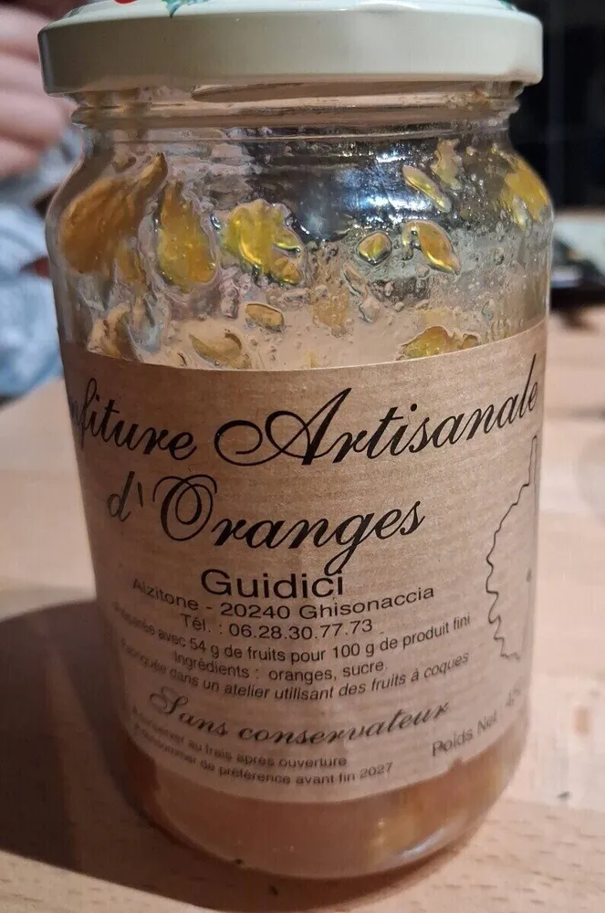 Confiture artisanale d’orange