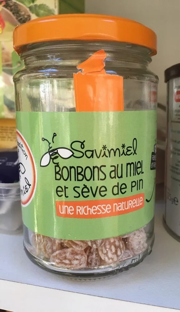 Bonbons au miel et seve de pin
