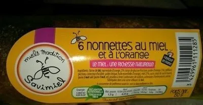 6 nonnettes au miel et à l'orange