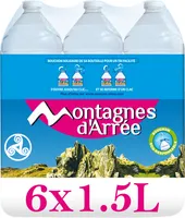 MONTAGNES D'ARREE 1.5L x 6 Eau de source