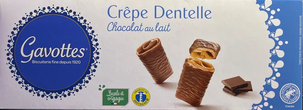 Crêpe Dentelle Chocolat au lait