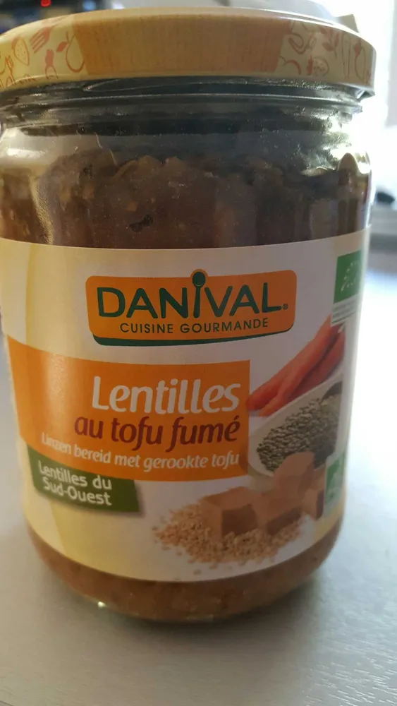 Lentilles du Sud-Ouest cuisinée au tofu fumé
