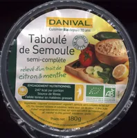 Taboulé de semoule semi-complète