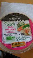 Salade riz & artichauts relevés à la moutarde de Dijon