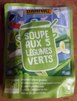 Soupe aux 5 légumes verts, bio