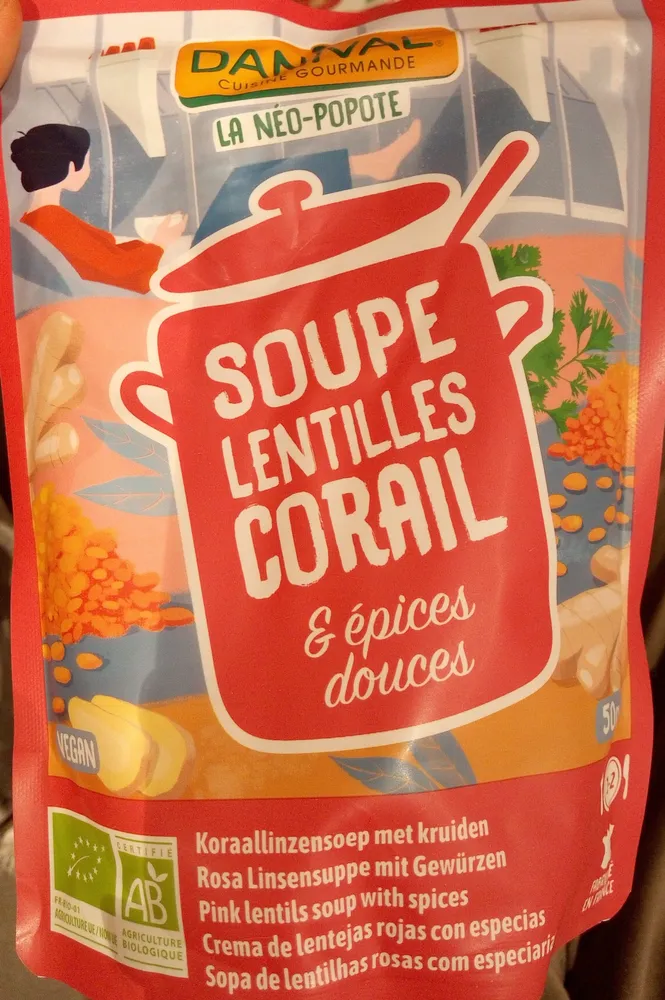 Soupe aux lentilles corail et epices douces