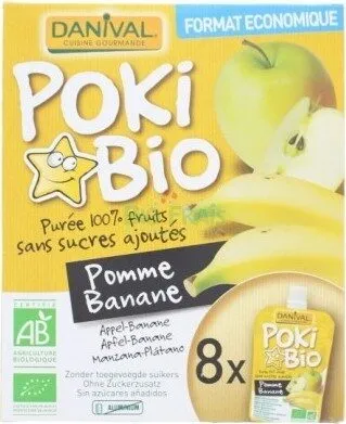 Pokibio - Purée Pomme & Banane 100% Fruit Bio