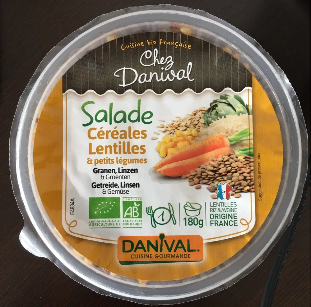 Salade céréales, lentilles & petits légumes