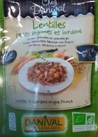 Lentilles petit légumes et lardons