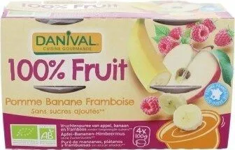 100% fruit Pomme Banane Framboise