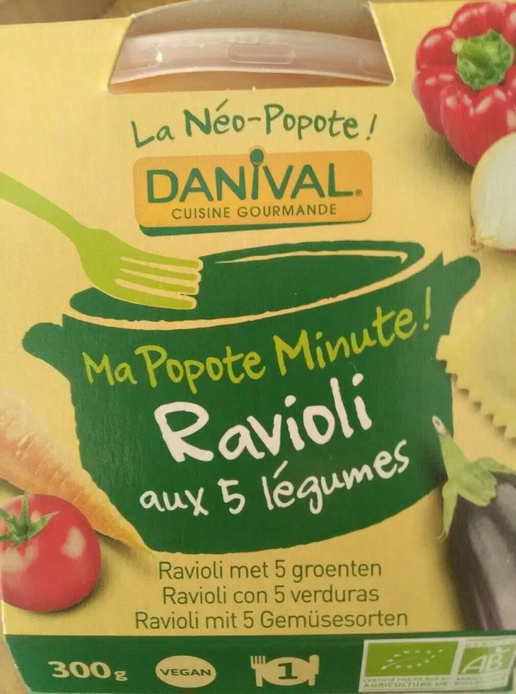 Popote Minute ravioli aux 5 légumes