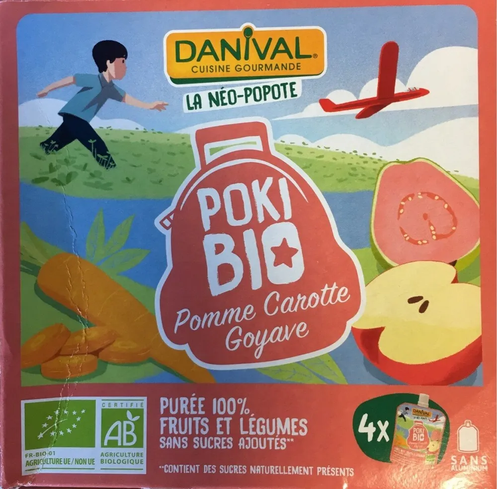 POKI BIO Pomme carotte goyave