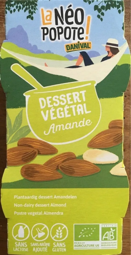 Dessert végétal amande