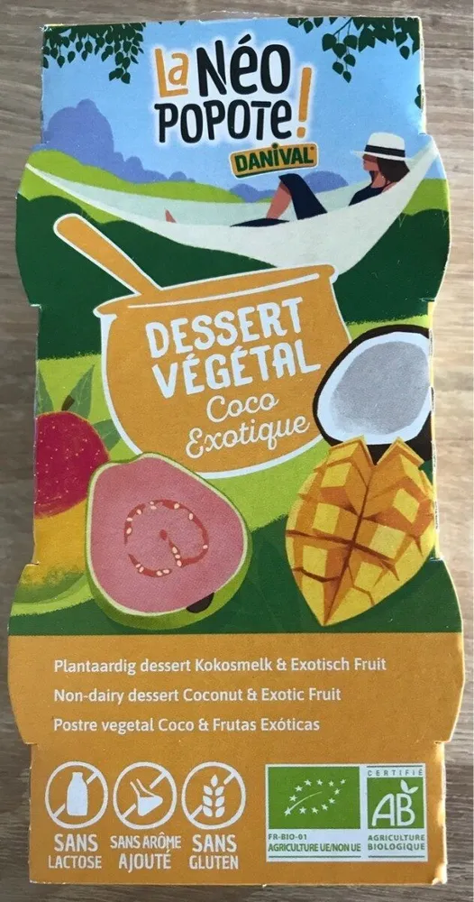 Dessert vegetal coco exotique