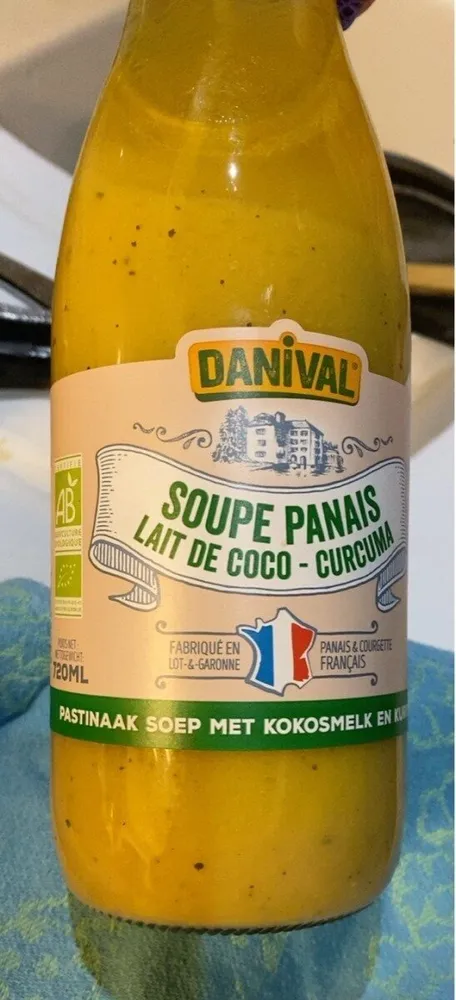 Soupe panais lait de coco curcuma