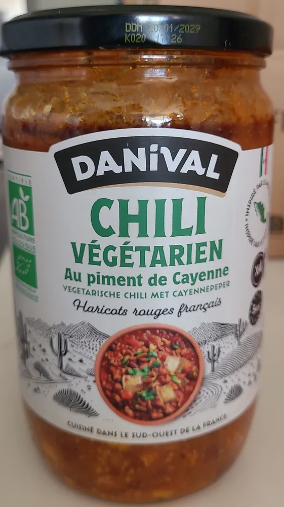 Chili végétarien au piment de Cayenne
