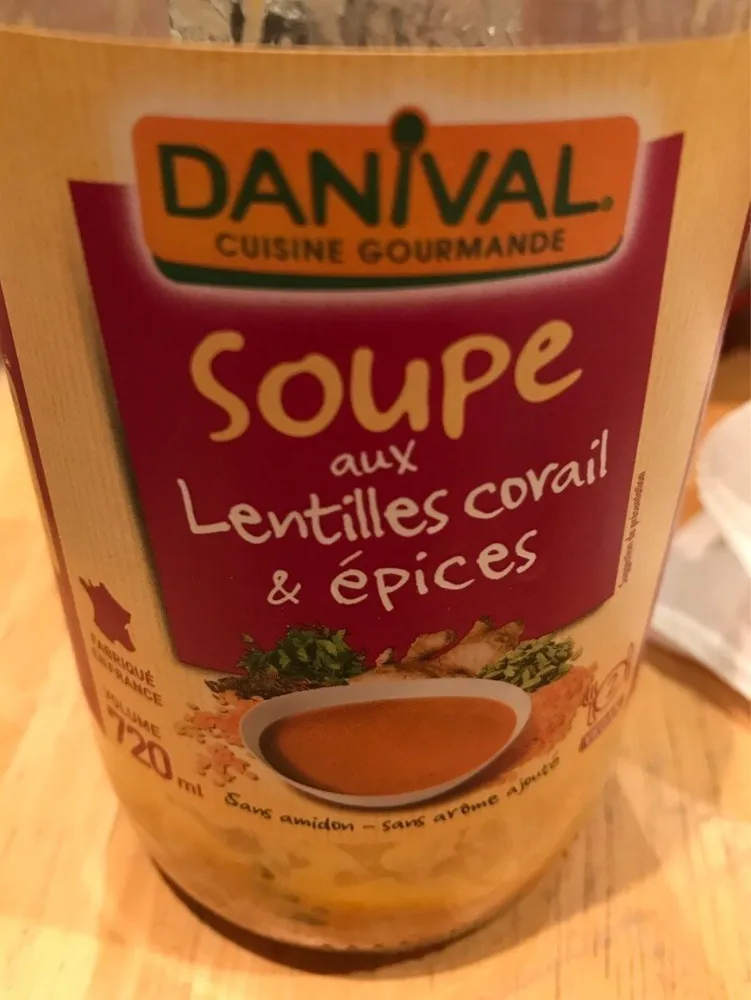 Soupe aux Lentilles corail et epices