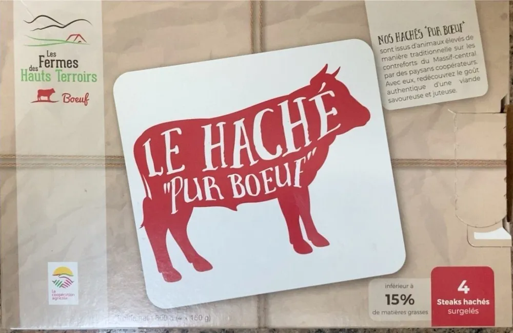 Le haché « pur boeuf »