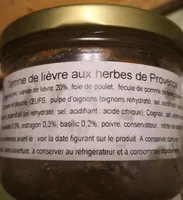Terrine de lièvre aux herbes de Provence
