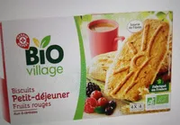 Biscuits petit déjeuner fruits rouges