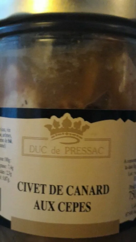 Civet de Canard aux Cèpes