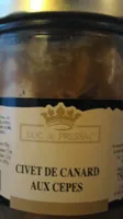Civet de Canard aux Cèpes