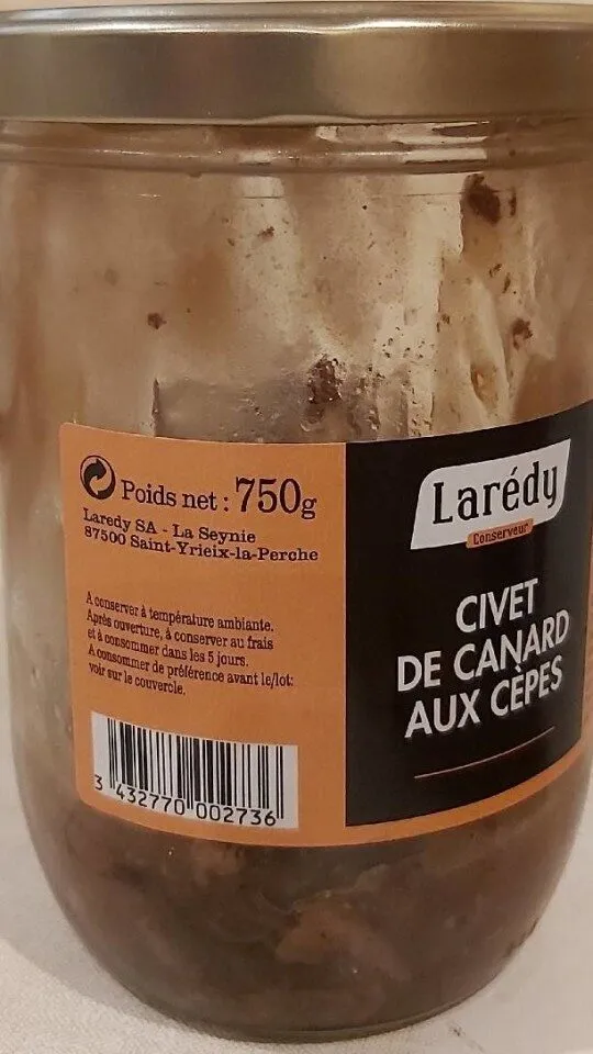 Civet de canard aux cèpes