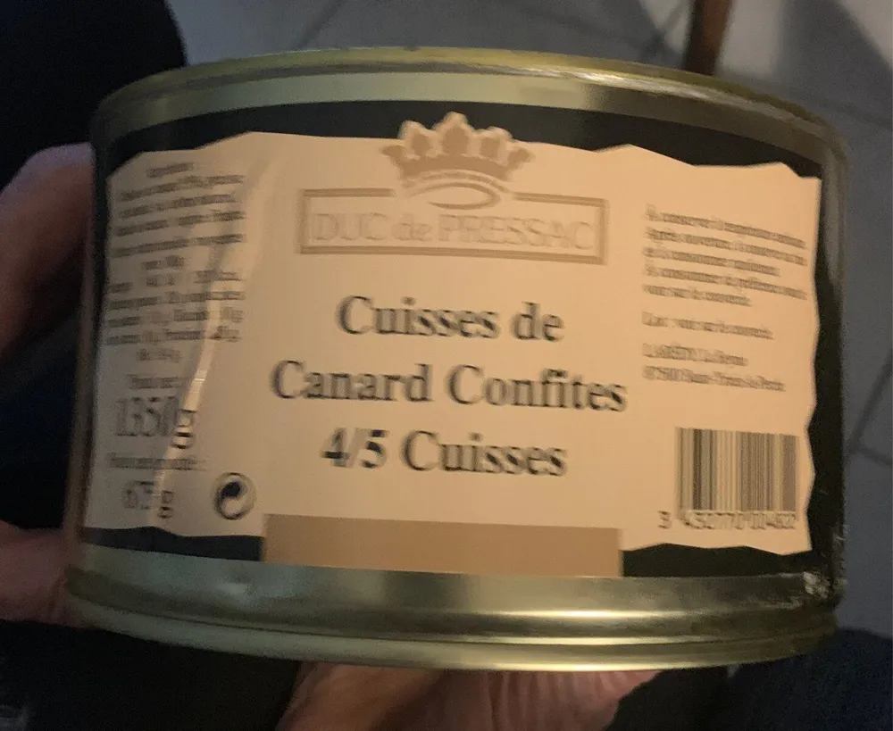 Cuisses de canard confites