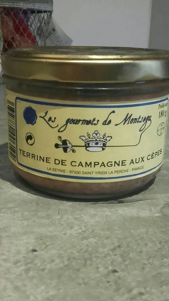 Terrine de campagne aux cèpes
