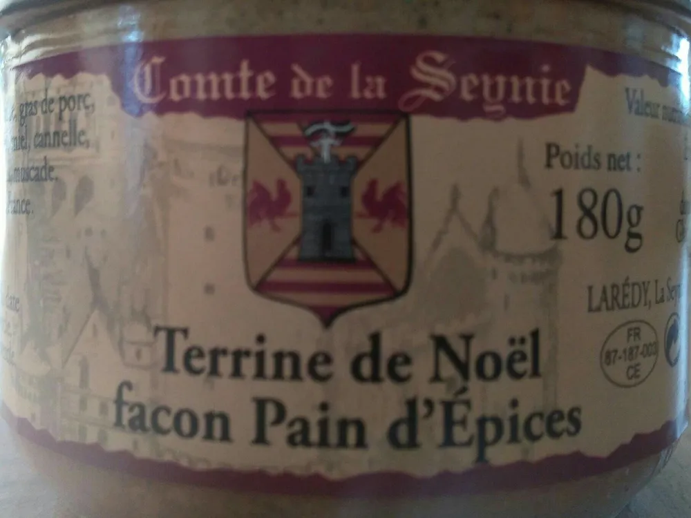 Terrine de noel facon pain d epice