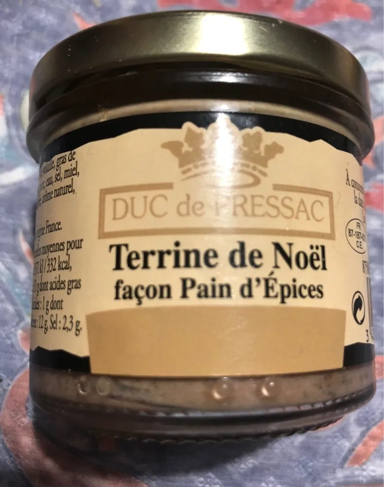 Terrine de Noël Façon Pain d’Épices