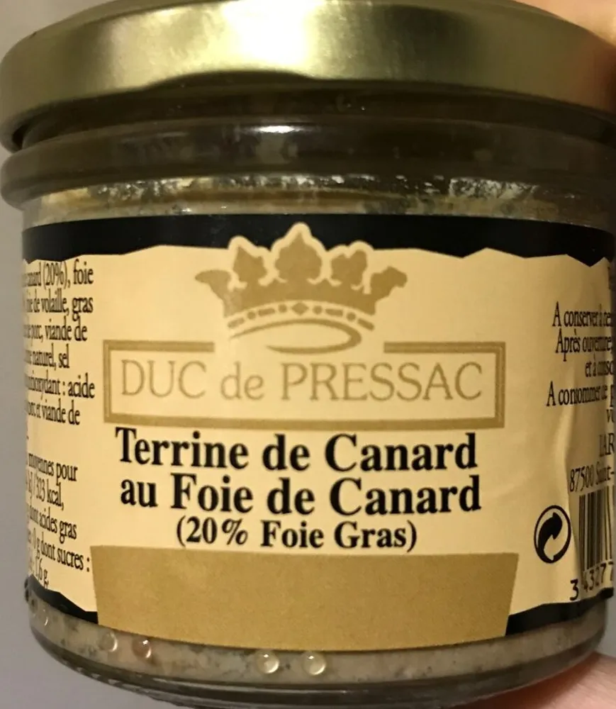 Terrine de Canard au Foie de Canard