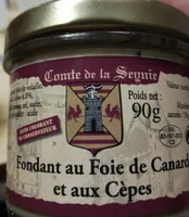 Fondant au foie de canard et aux cepes