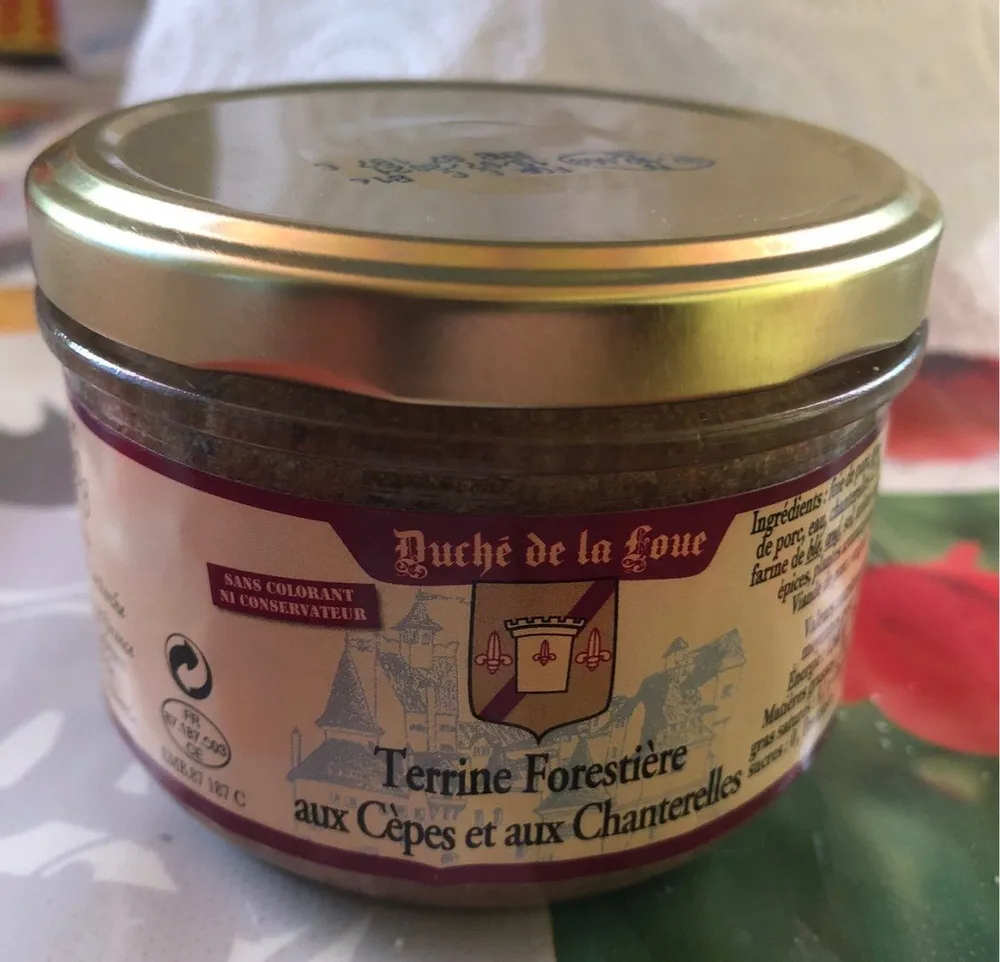 Terrine forestière aux cèpes et aux chanterelles