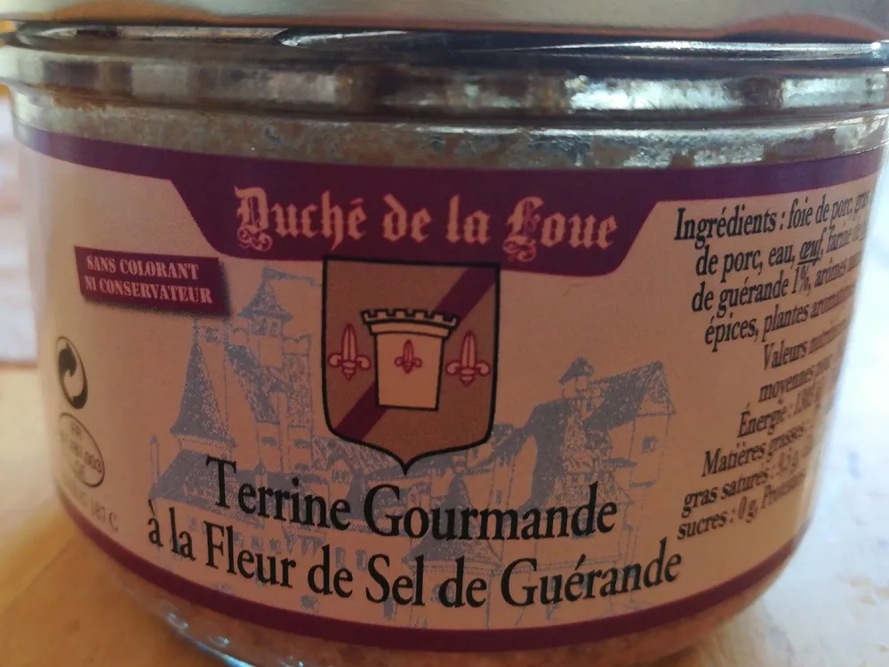 Terrine gourmande a la fleur de sel de guerande