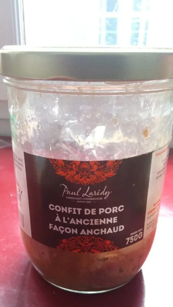 Confit de porc à l'ancienne façon anchaud