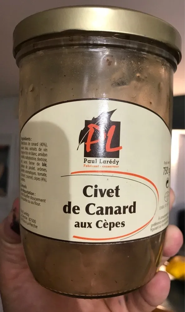 Civet de canard aux cèpes