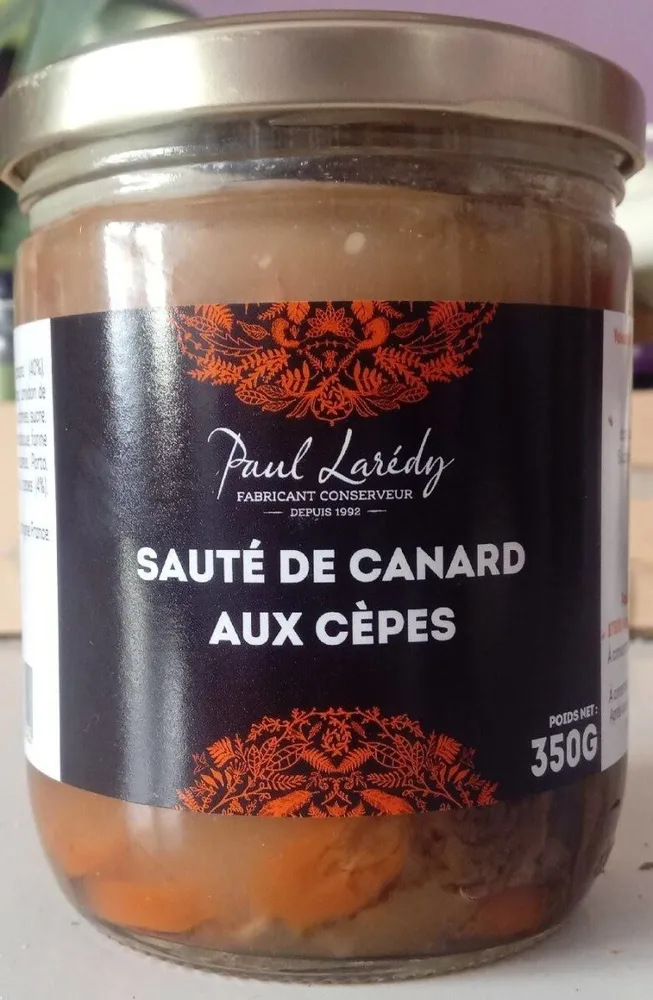 Sauté de canard aux cepes
