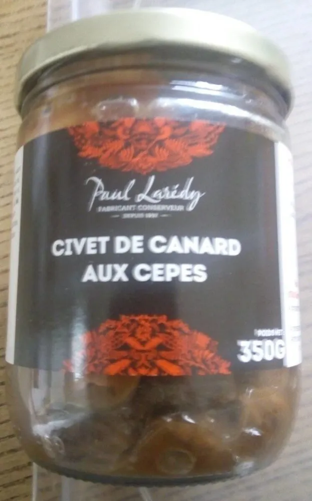 Civet de canard aux cepes