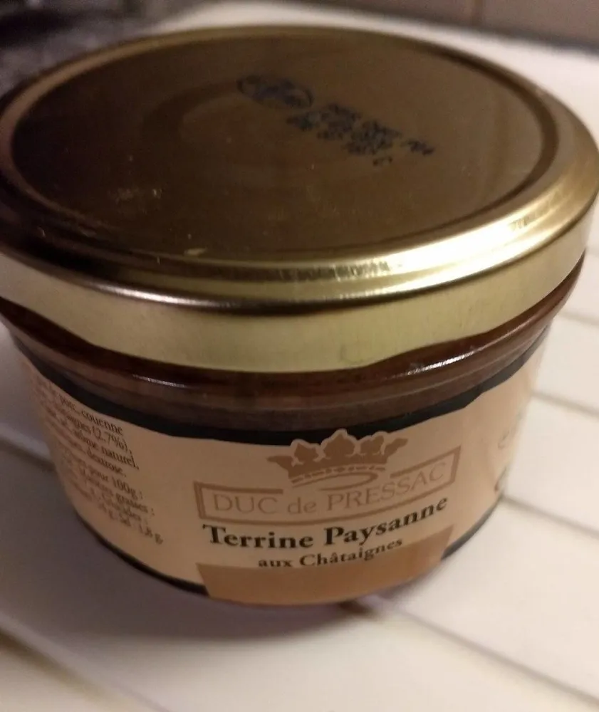 Terrine paysanne aux châtaignes
